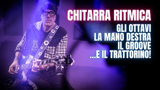 Primi passi nella CHITARRA RITMICA suonare gli ottavi col quottrattorinoquot [upl. by Cindelyn]