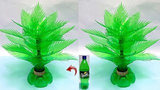 Plastic bottle Vase Craft DIY Tree from Waste bottleSprite ki bottle se Guldasta banane ka Tarika [upl. by Maire]