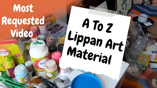 Lippan Art Course Part  4  Lippan Art Material की पुरी जानकारी  Lippan Art Work Tutorial [upl. by Bonner]