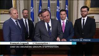 Les partis dopposition à Québec sentendent sur une réforme du mode de scrutin [upl. by Eimaj279]