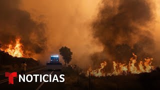 Incendios forestales arrasan con decenas de viviendas en California  Noticias Telemundo [upl. by Glialentn]