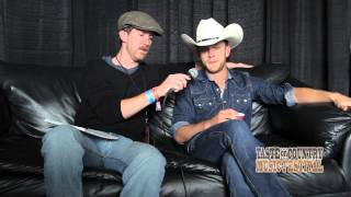 Justin Moore Shares His Dad Laws at the Taste of Country Music Festival  Interview [upl. by Aenil]