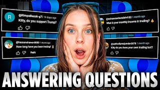 📝 KITTY ANSWERS QUESTIONS ABOUT TRADING ➥ TRADING QUESTIONS AND ANSWERS 🧠 POCKET OPTION TRADING [upl. by Stroup353]