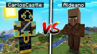 CARLOSCASTLE GIGANTE VS ALDEANO GIGANTE en MINECRAFT [upl. by Eelir]