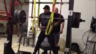 The Iron Chamber Gym Mike Pfabe Box Squat 91212 [upl. by Aivil41]