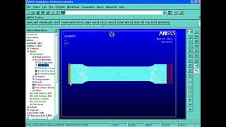 Tensile Test with Ansys [upl. by Eseenaj]