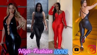 Rock Sunday in Jumpsuit Styles 2024  How To Style Shiny Spandex Leggings Instagram Inspo  GRWM [upl. by Emma]