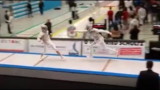 Fleching Intensifies Sabre Fleche Test 2018 at the Dormagen Junior World Cup [upl. by Apur]