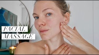 Lymphatic Drainage Face Lifting Massage [upl. by Arabele]