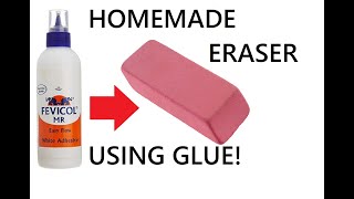 How to make an Eraser at home using FevicolVERY EASY Homemade eraser DIY [upl. by Francois]