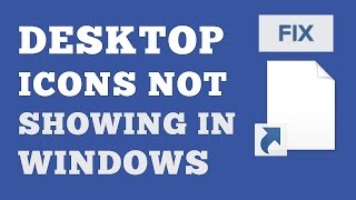 Fix Desktop Icons Not Showing Properly In Windows 111087  Desktop Icons Not Showing Problem [upl. by Atsuj]