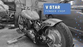 VStar Bobber Build Pt1 Fender Chop [upl. by Issor]