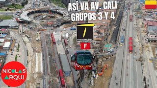 Así va la Construcción del TransMilenio Av Cali entre Av Villavicencio y Av Américas en Bogotá 🇨🇴 [upl. by Lash]