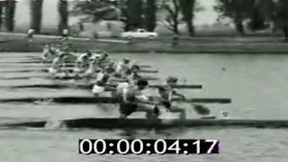 1968 Mexico Olympic Canoeing Mens C2 1000 m final 169 [upl. by Ellecram]