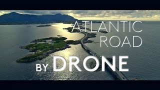 Atlantic Road by drone Worlds most beautiful road [upl. by Nodnek370]