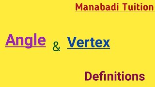 Angle and Vertex definition angle vertex manabadi tuition [upl. by Aikal]