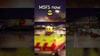 MSFS now VS then avgeeks aviation airline planes flight pilot [upl. by Scot291]