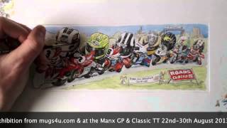 Roads Closed IV Isle of Man TT cartoon by Billy [upl. by Doowyah]