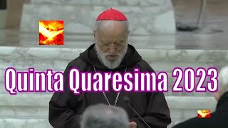 Quinta Predica di Quaresima 2023 con il Card Cantalamessa  Contributo al Sinodo [upl. by Territus532]