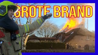 Grote Brand  VOLUNTEERS DUTCH FIREFIGHTERS [upl. by Amias]