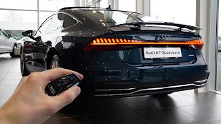 2020 Audi A7 55 TFSI 340hp  Start up amp Visual Review [upl. by Nerac]