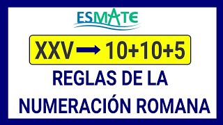 24 REGLAS DE LA NUMERACIÓN ROMANA  6° UNIDAD 2 [upl. by Aicirtal741]