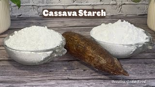 How to Make CassavaTapioca STARCH at Home [upl. by Eisak]