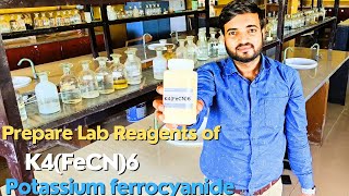 How to prepare lab Reagents of potassium ferrocyanide  K4FeCN6 labreagent a2zpractical991 [upl. by Derfnam]