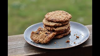 Havregrynscookies med chokoladestykker [upl. by Fulbert]