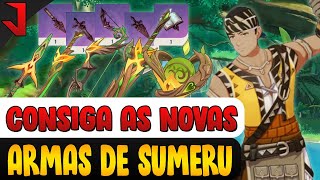 COMO DESBLOQUEAR TODAS AS ARMAS DE SUMERU DO FERREIRO  GENSHIN IMPACT [upl. by Nnoved]