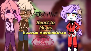 Obey me react to Fmc as charlie morningstar obey me x hazbin hotelrushedenjoy [upl. by Amak]