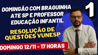 AULÃO 01 PARA O CONCURSO AUXILIAR TÉCNICO DE EDUCAÇÃO E DE PROFESSOR EDUCAÇÃO INFANTIL DE SÃO PAULO [upl. by Mckinney]