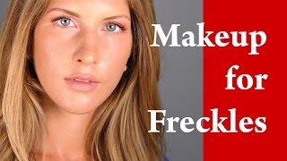 How to apply natural everyday makeup for girls with FRECKLES tutorial [upl. by Inaleon]