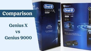 OralB Genius X vs Genius 9000 Electric Toothbrush [upl. by Ehcsrop]