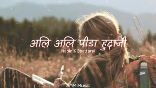 Nabin K Bhattarai  Ali Alikati Pida Hudani Lyrics  3AM Music [upl. by Mick669]