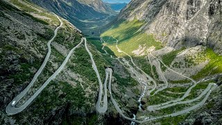 Norway Roadtrip Driving down trollstigen to Andalsnes [upl. by Noitsuj589]