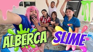 SE ROMPE NUESTRA ALBERCA DE SLIME  NOS RESBALAMOS 🤣 [upl. by Genna]