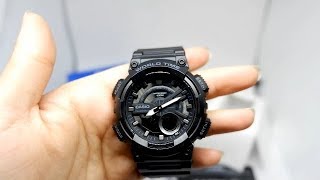 CASIO STANDARD AEQ110W1B ORIGINAL UNBOXING BEST SELLER [upl. by Fesuoy]