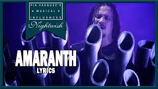 Amaranth  Nightwish HQ with lyrics Live  Waken 2013 [upl. by Arlee]