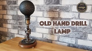 Lampe chignole  Old hand drill lamp [upl. by Sabsay]