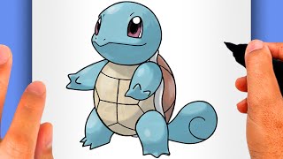 HOW TO DRAW SQUIRTLE  How to Draw Pokémon Nº 0007 EASY POKÉMON DRAWING  Squirtle Drawing [upl. by Pearline]