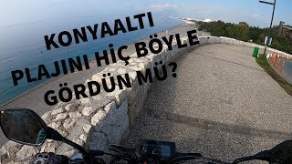 KONYAALTI PLAJINI HİÇ BÖYLE GÖRDÜN MÜ HONDA CB 125R [upl. by Irafat143]