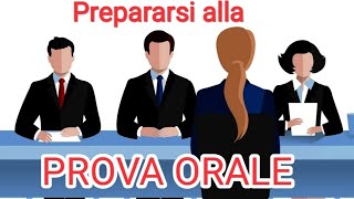 prepararsi alle Domande del COLLOQUIO ORALE [upl. by Arrait432]