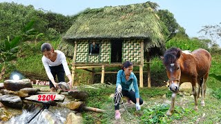 120 Day Living Off Grid Create Electricity With Water Dig Pond Bring Water To The House [upl. by Dyob]