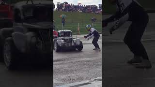 Terry Grant and Lee Bowers playing at Santa Pod car bike stunt show entertainment [upl. by Davin]