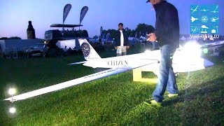 FOX MDM1 PARITECH CITIZEN DESIGN CHRISTIAN SINGER RC NIGHT FLIGHT SHOW NACHTFLUGSHOW SEGELFLUGMESSE [upl. by Uno]