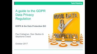 An Employers guide to the GDPR  a look at the HR and employment law issues [upl. by Barbur]