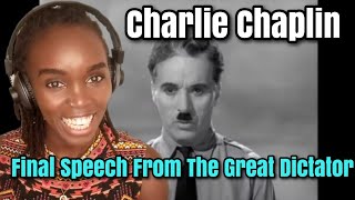 Charlie Chaplin  Final Speech From The Great Dictator  REACTION [upl. by Junius]