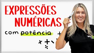 EXPRESSÕES NUMÉRICAS COM POTÊNCIA [upl. by Audrie]