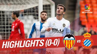 Highlights Valencia CF vs RCD Espanyol 00 [upl. by Kendry499]